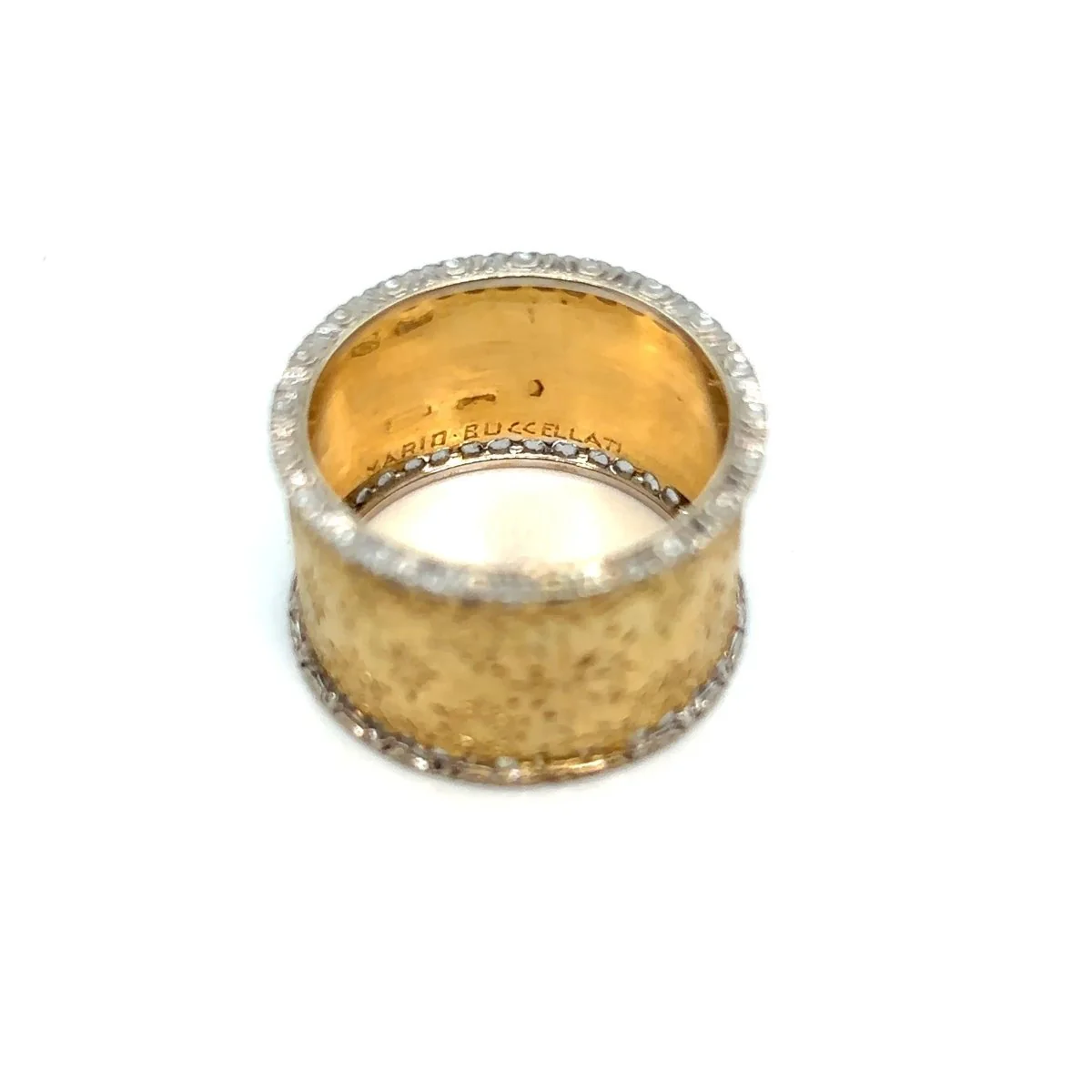 Mario Buccellati Engraved Gold Band Ring ca 1960s - Image 6