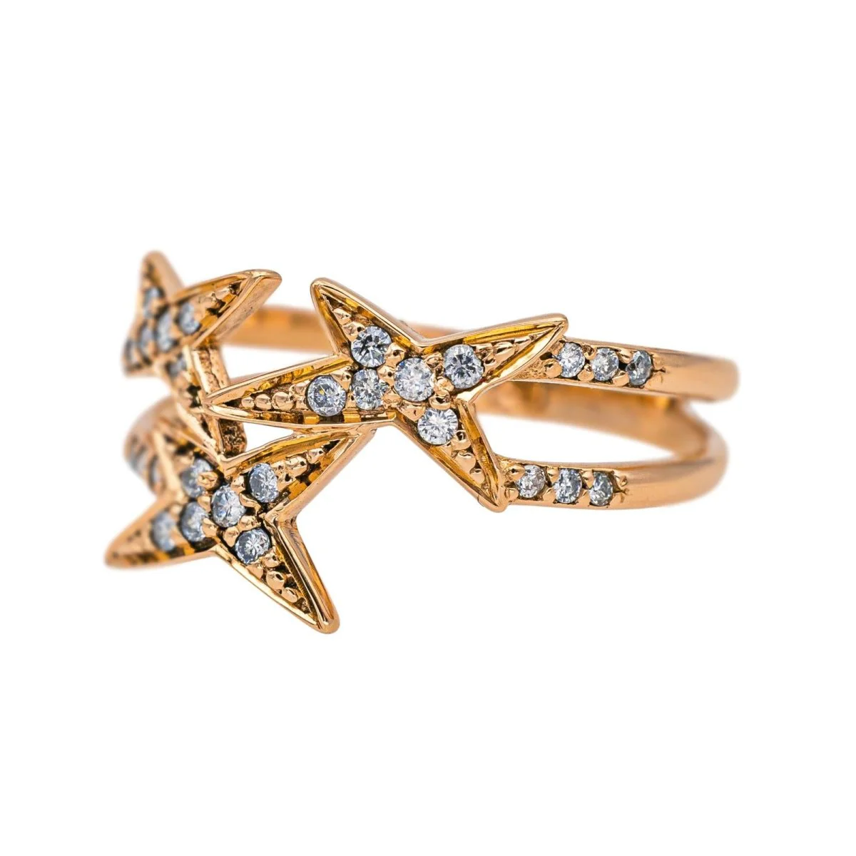 Bague Pavée MAUBOUSSIN "À Jamais Mon Étoile N°3" en or rose et diamants - Image 3