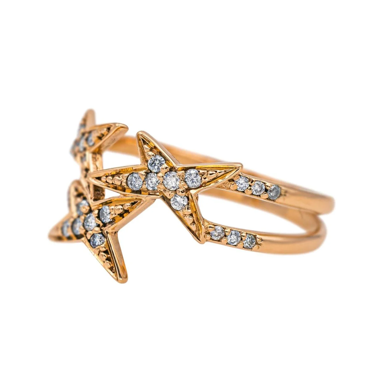 Bague Pavée MAUBOUSSIN "À Jamais Mon Étoile N°3" en or rose et diamants - Image 4