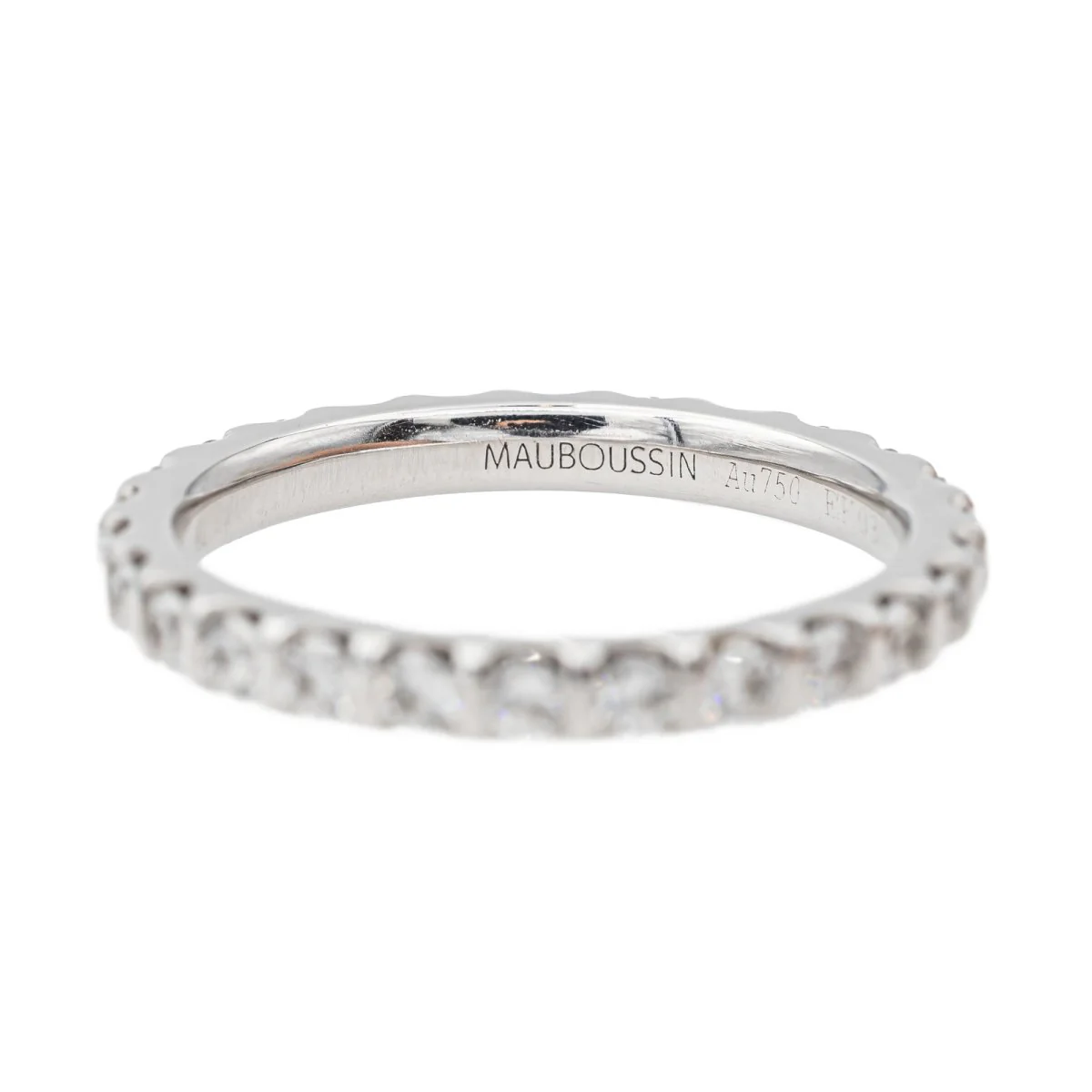 Bague Alliance MAUBOUSSIN en or blanc et diamants - Image 7