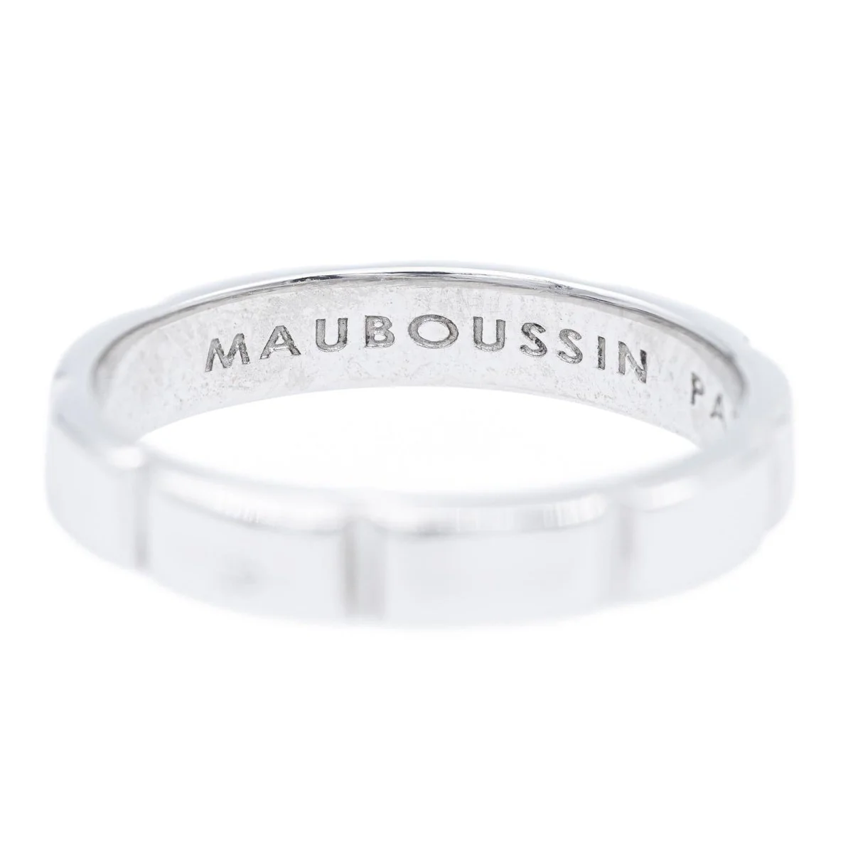 Bague Alliance MAUBOUSSIN "Amour de ma vie" en or blanc - Image 2