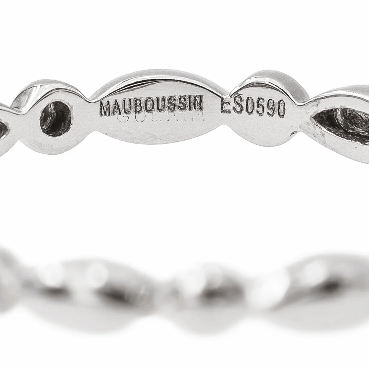 Mauboussin Bague Alliance  Or blanc - Image 4