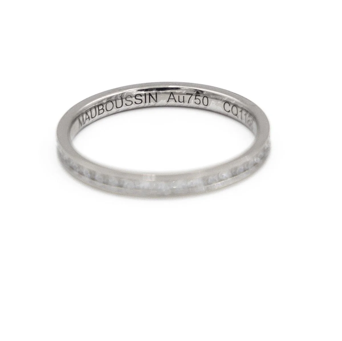 Mauboussin Bague Alliance Or blanc Diamant - Image 4
