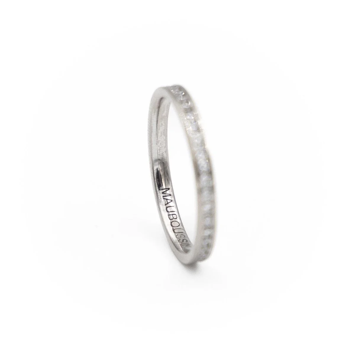 Mauboussin Bague Alliance Or blanc Diamant - Image 7