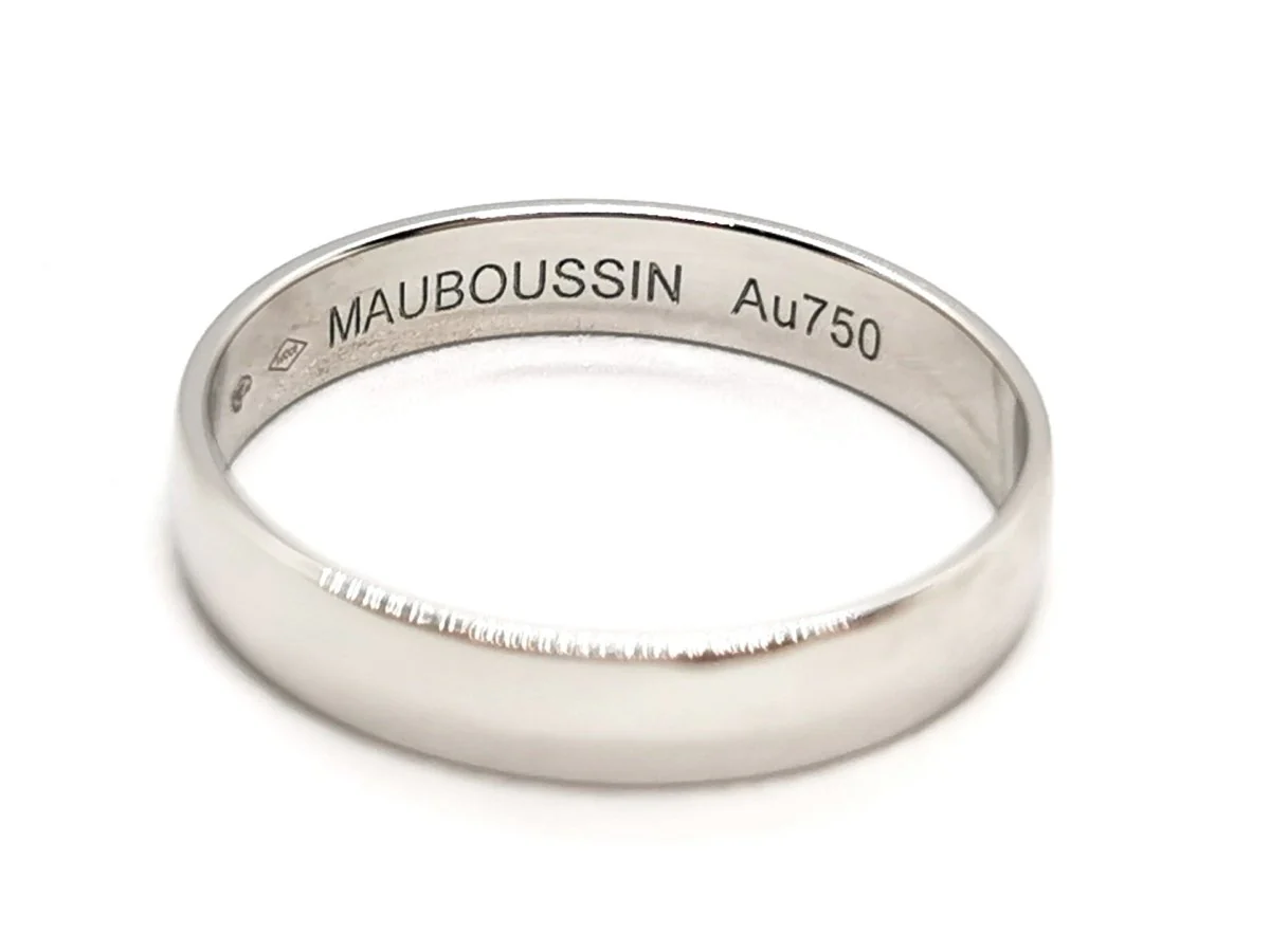Mauboussin Bague Alliance Ruban du bonheur mon amour Or blanc - Image 3