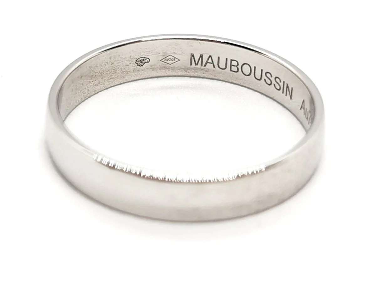 Mauboussin Bague Alliance Ruban du bonheur mon amour Or blanc - Image 5