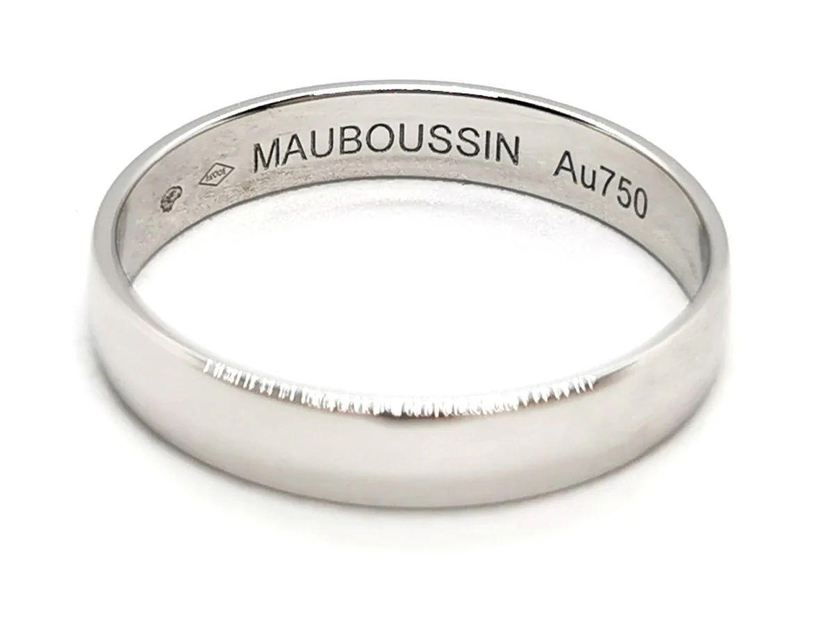 Mauboussin Bague Alliance Ruban du bonheur mon amour Or blanc - Image 6