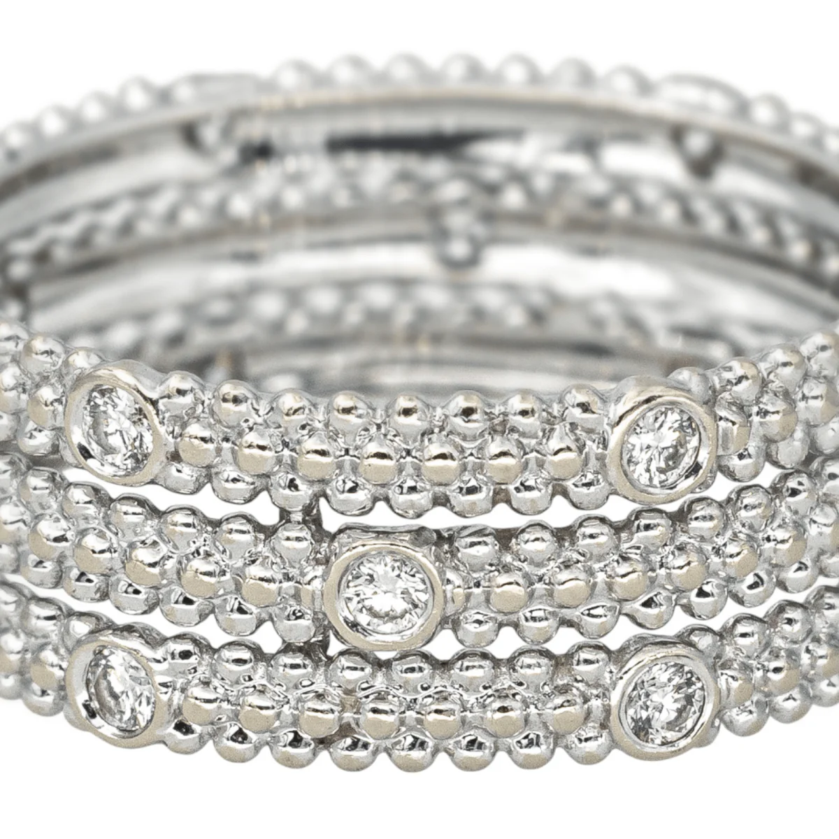 Bague Pavée MAUBOUSSIN "Le Premier Jour" en or blanc et diamants - Image 7