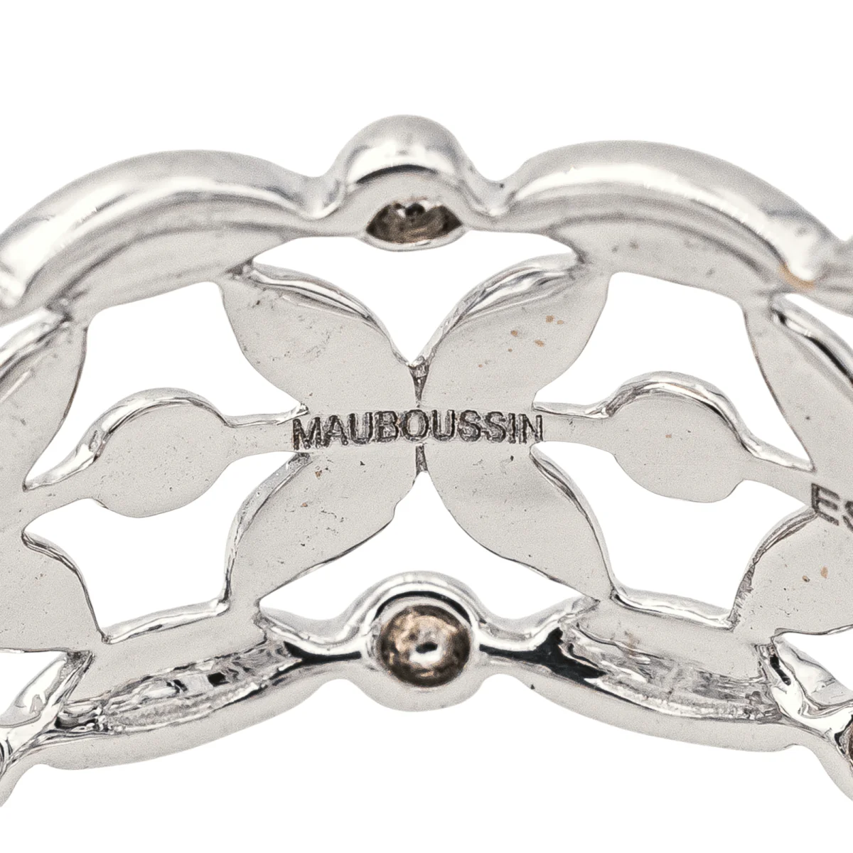 Bague Mauboussin Bandeau en or blanc - Image 4