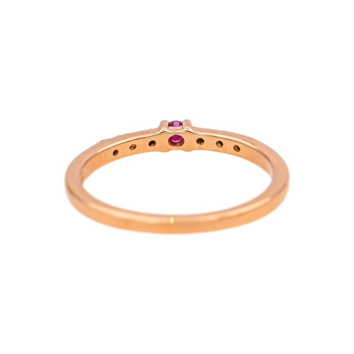 Bague Solitaire MAUBOUSSIN "Capsule d'émotions" en or rose, rubis et diamants - Image 5