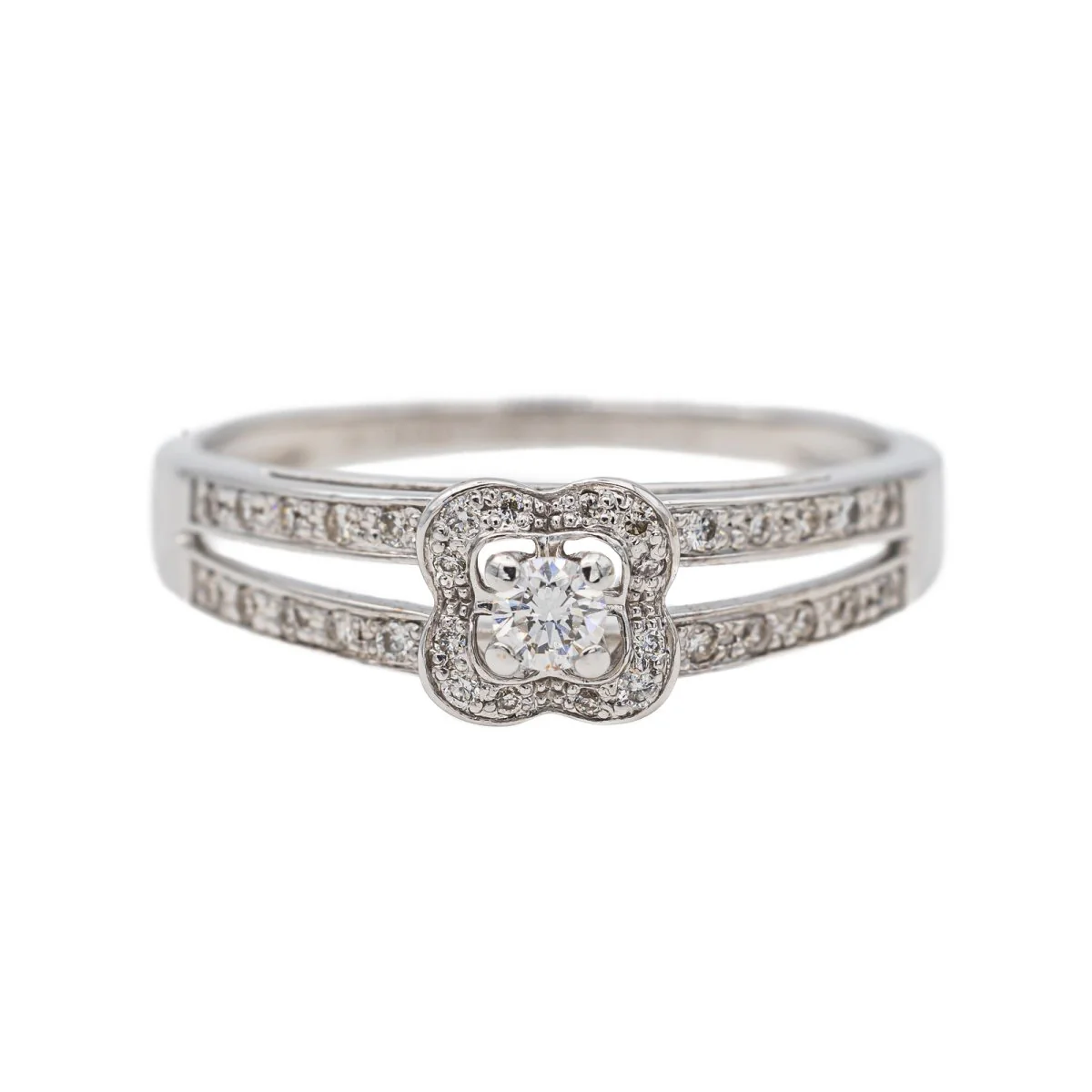 Mauboussin Bague Chance of love Or blanc Diamant