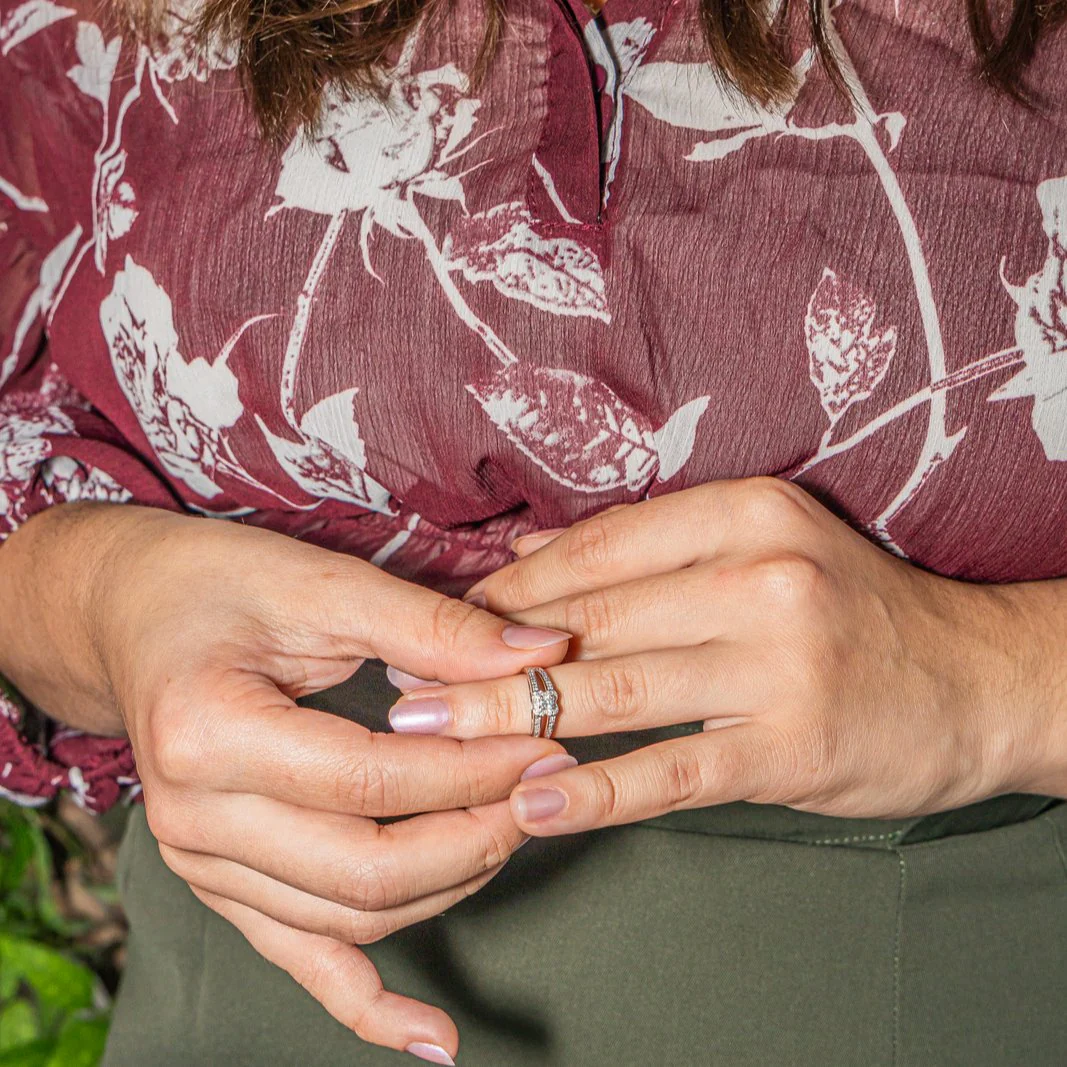 Bague MAUBOUSSIN "Chance of love" en or blanc et diamant - Image 2