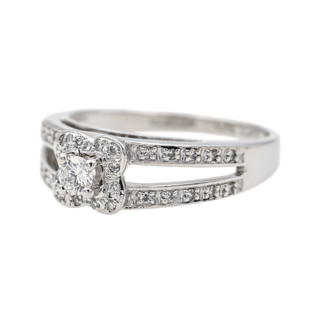 Bague MAUBOUSSIN "Chance of love" en or blanc et diamant - Image 3