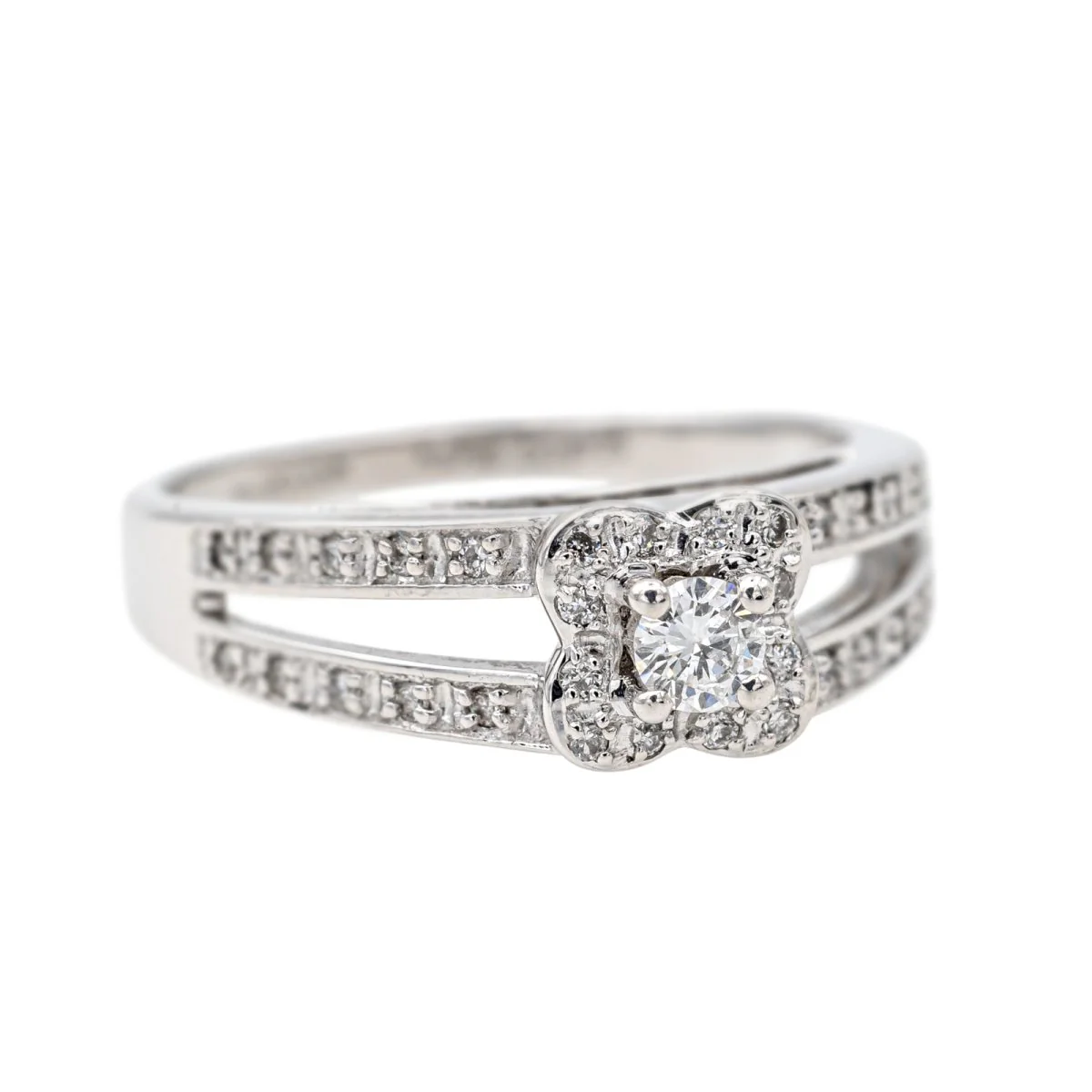 Bague MAUBOUSSIN "Chance of love" en or blanc et diamant - Image 7