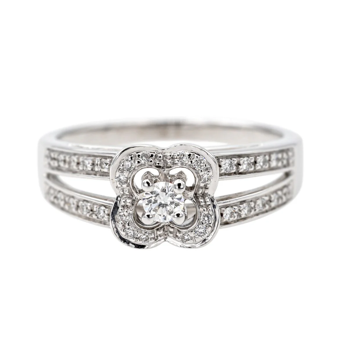 Bague Mauboussin Chance of love Or blanc Diamant