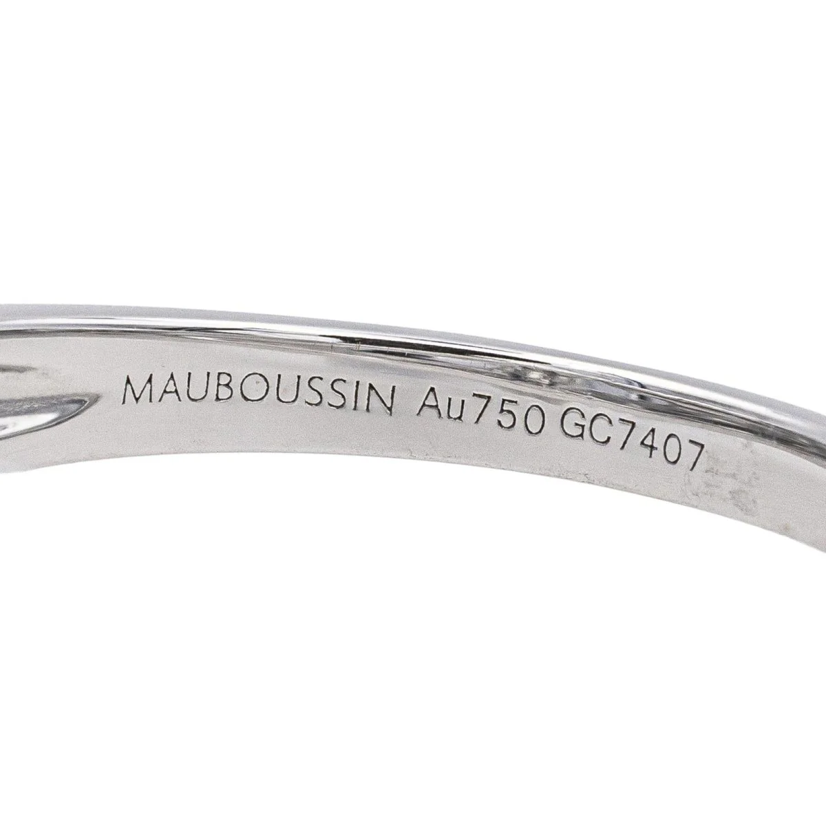 Bague MAUBOUSSIN "Chance of Love N°2" en or blanc et diamants - Image 5