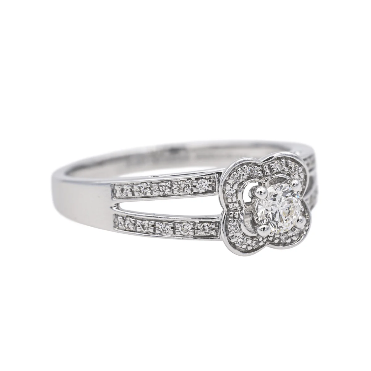 Bague MAUBOUSSIN "Chance of Love N°2" en or blanc et diamants - Image 6