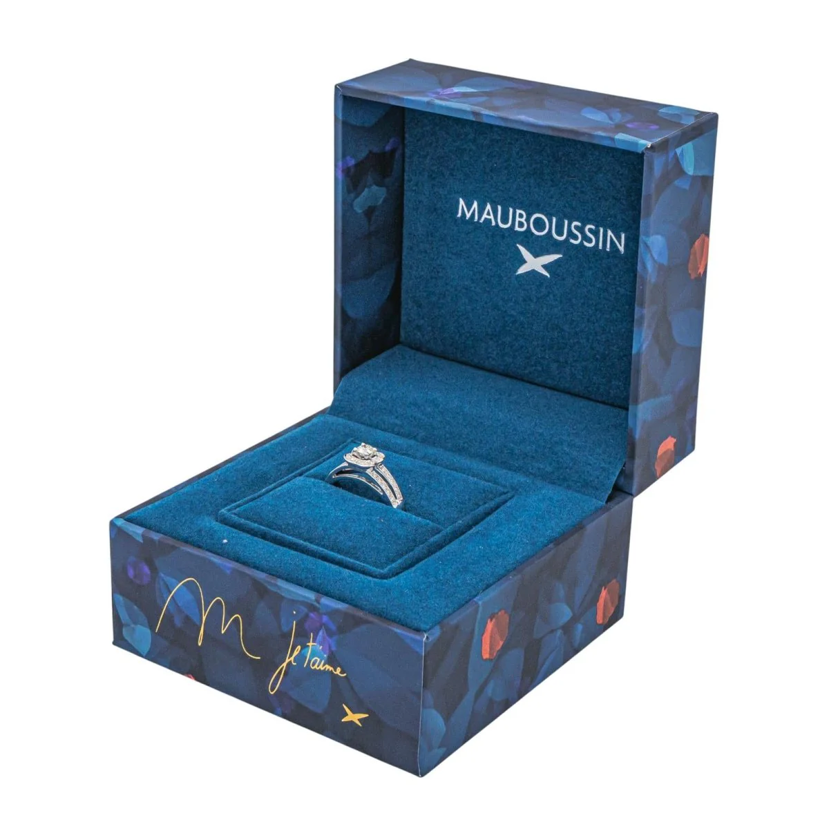 Bague MAUBOUSSIN "Chance of Love N°2" en or blanc et diamants - Image 9