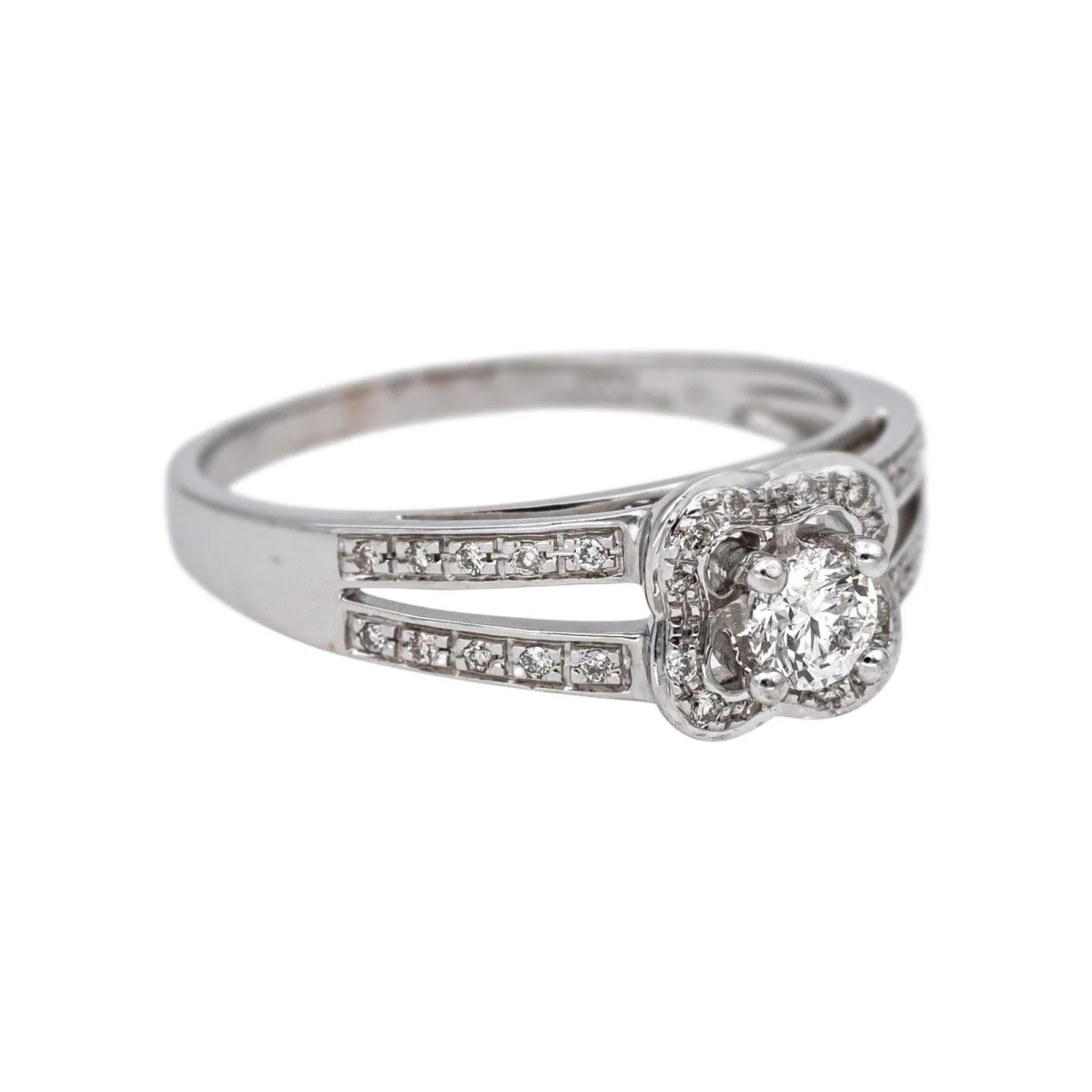 Bague Solitaire MAUBOUSSIN "Chance of Love" en or blanc et diamants - Image 6