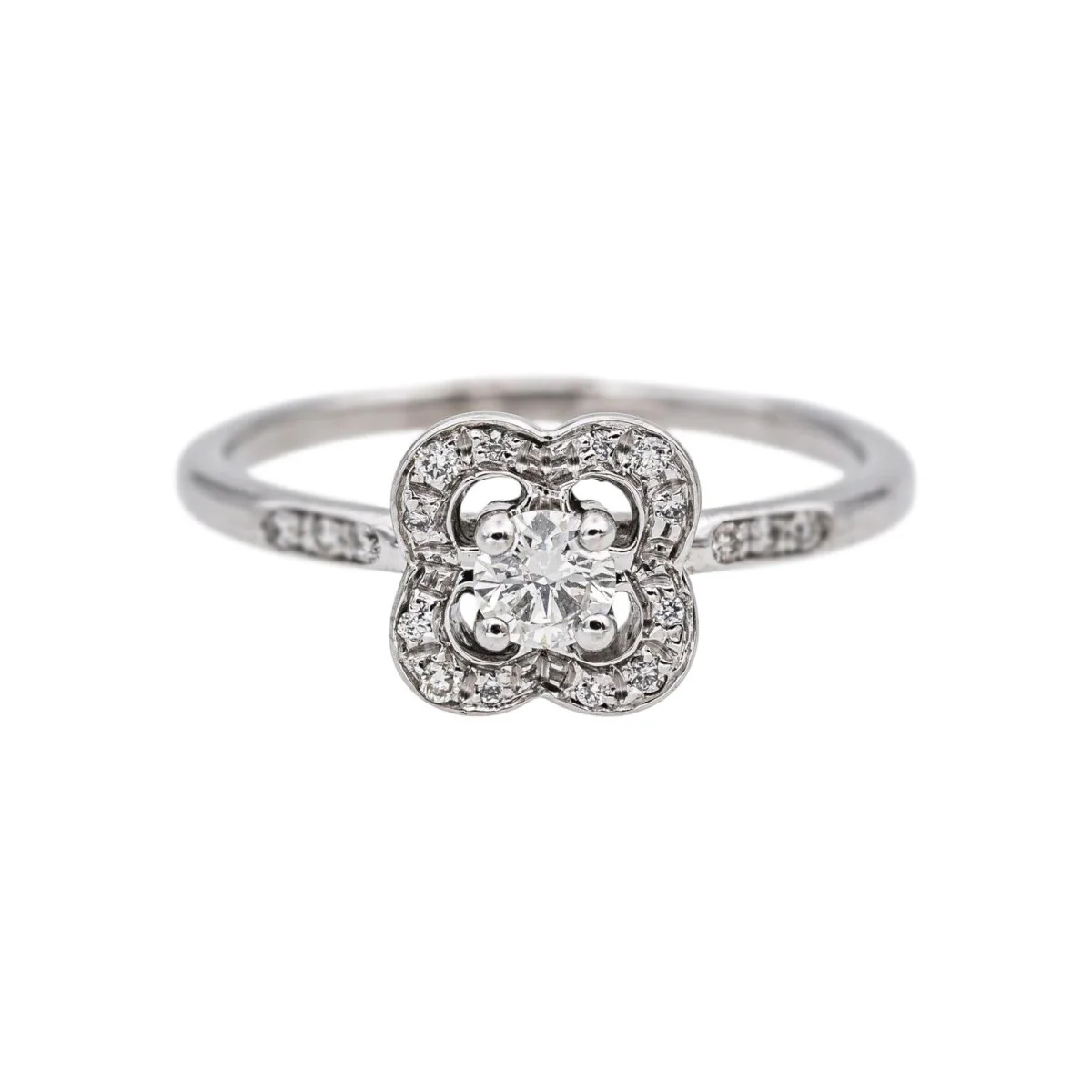 Bague Pavée MAUBOUSSIN "Chance Super One" en or blanc et diamants