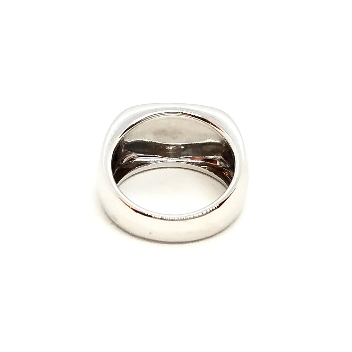 Bague Chevalière MAUBOUSSIN "Grande Cocotte" en or blanc - Image 5