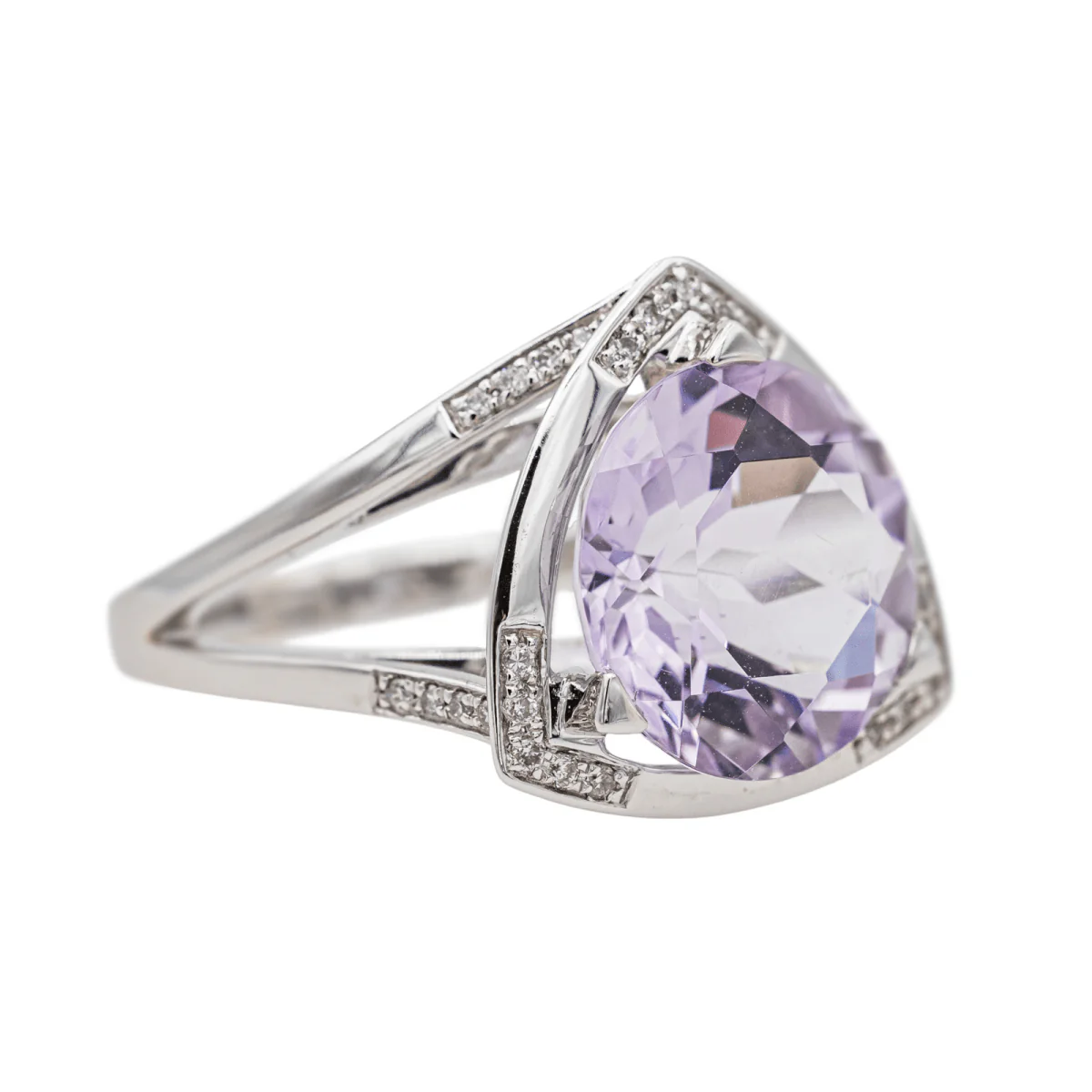 Bague Cocktail MAUBOUSSIN "Mes couleurs à toi" en or blanc, améthyste et diamants - Image 6