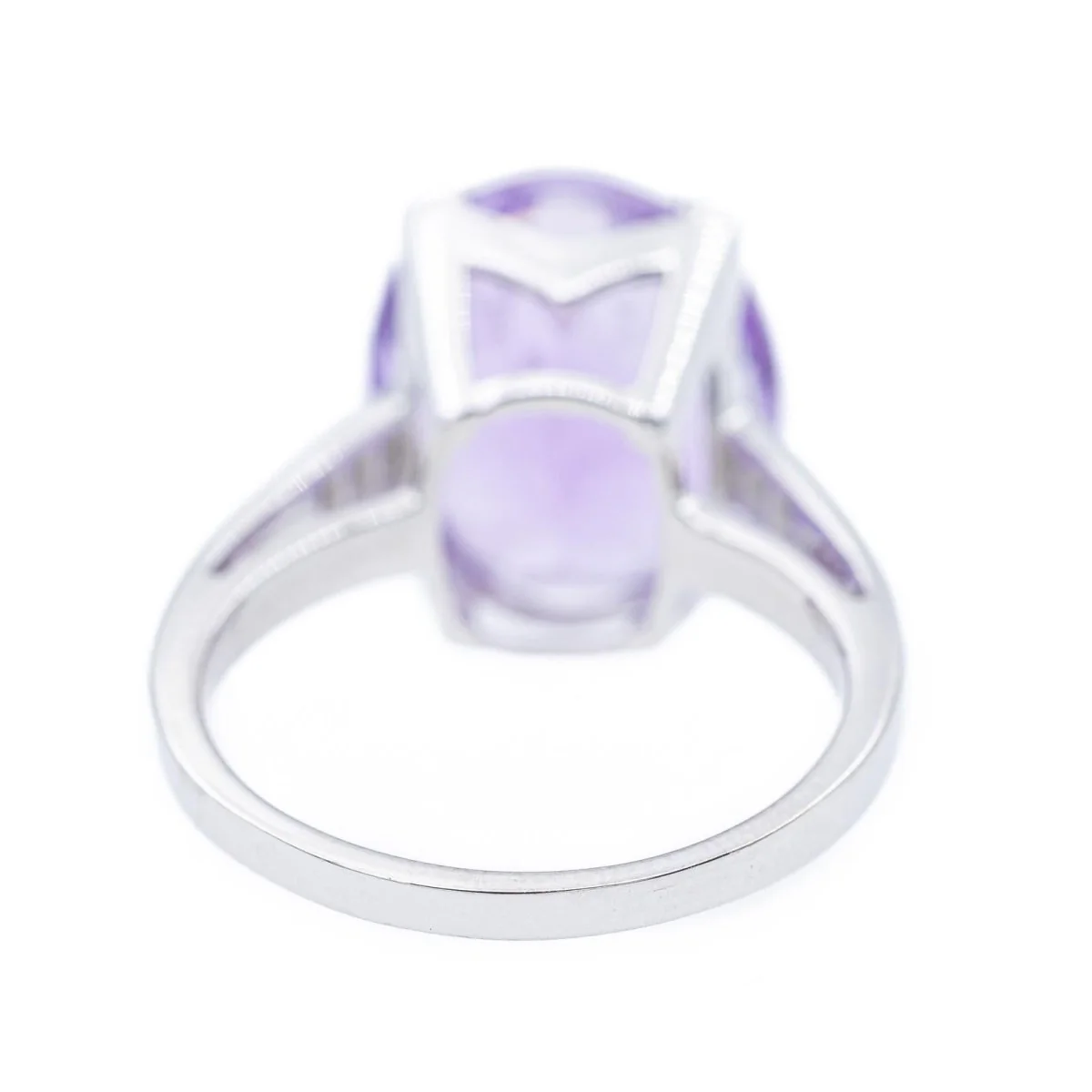 Bague Cocktail MAUBOUSSIN "Mon Bébé d'Amour" en or blanc,  améthyste et diamants - Image 5