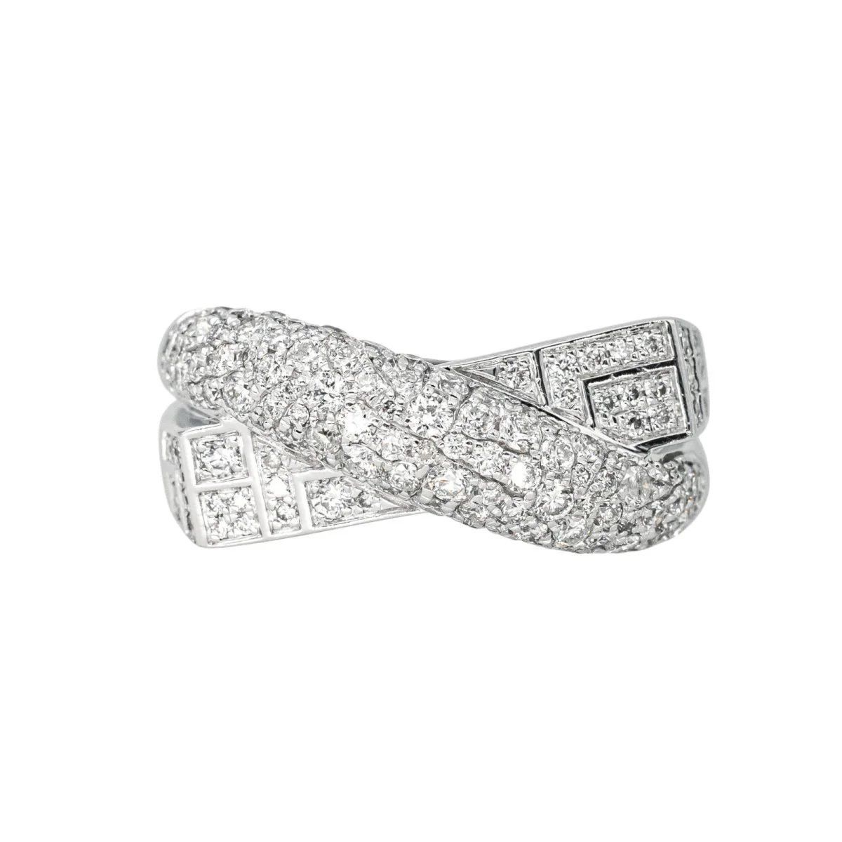 Bague Pavée MAUBOUSSIN "En corps et encore" en or blanc et diamants