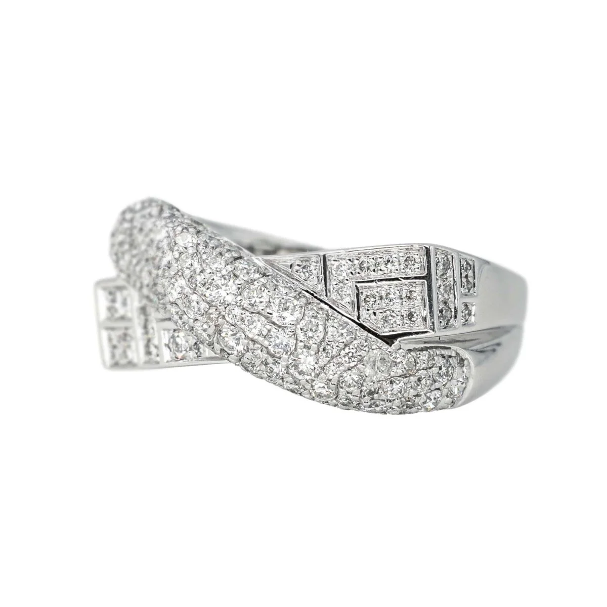 Bague Pavée MAUBOUSSIN "En corps et encore" en or blanc et diamants - Image 3