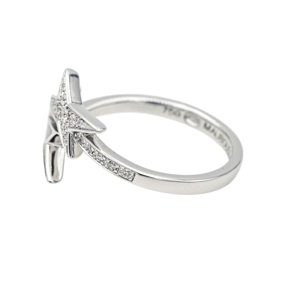 Bague MAUBOUSSIN "Étoile de Vie" en or blanc, nacre et diamants - Image 4