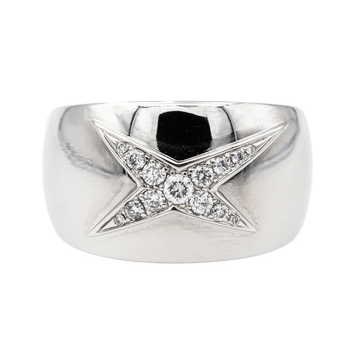 Bague MAUBOUSSIN "Etoile divine" en or blanc et diamants