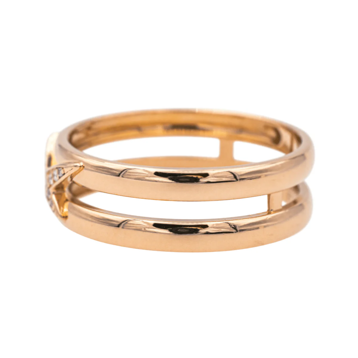 Bague Solitaire MAUBOUSSIN "Étoilement Divine" en or rose et diamants - Image 4