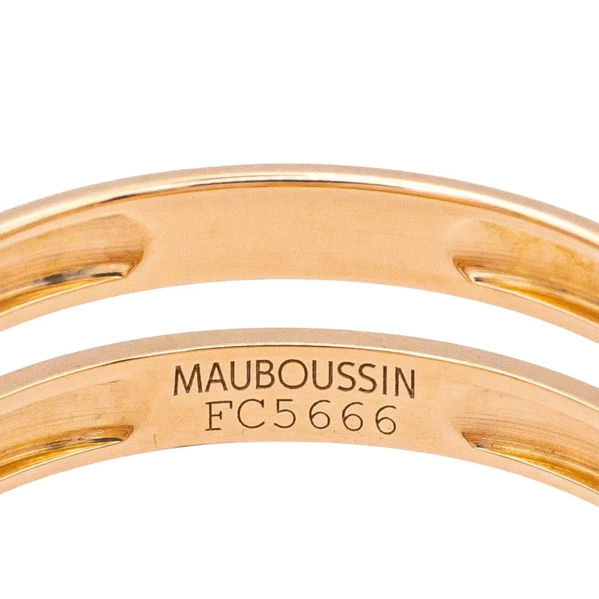 Bague Solitaire MAUBOUSSIN "Étoilement Divine" en or rose et diamants - Image 6