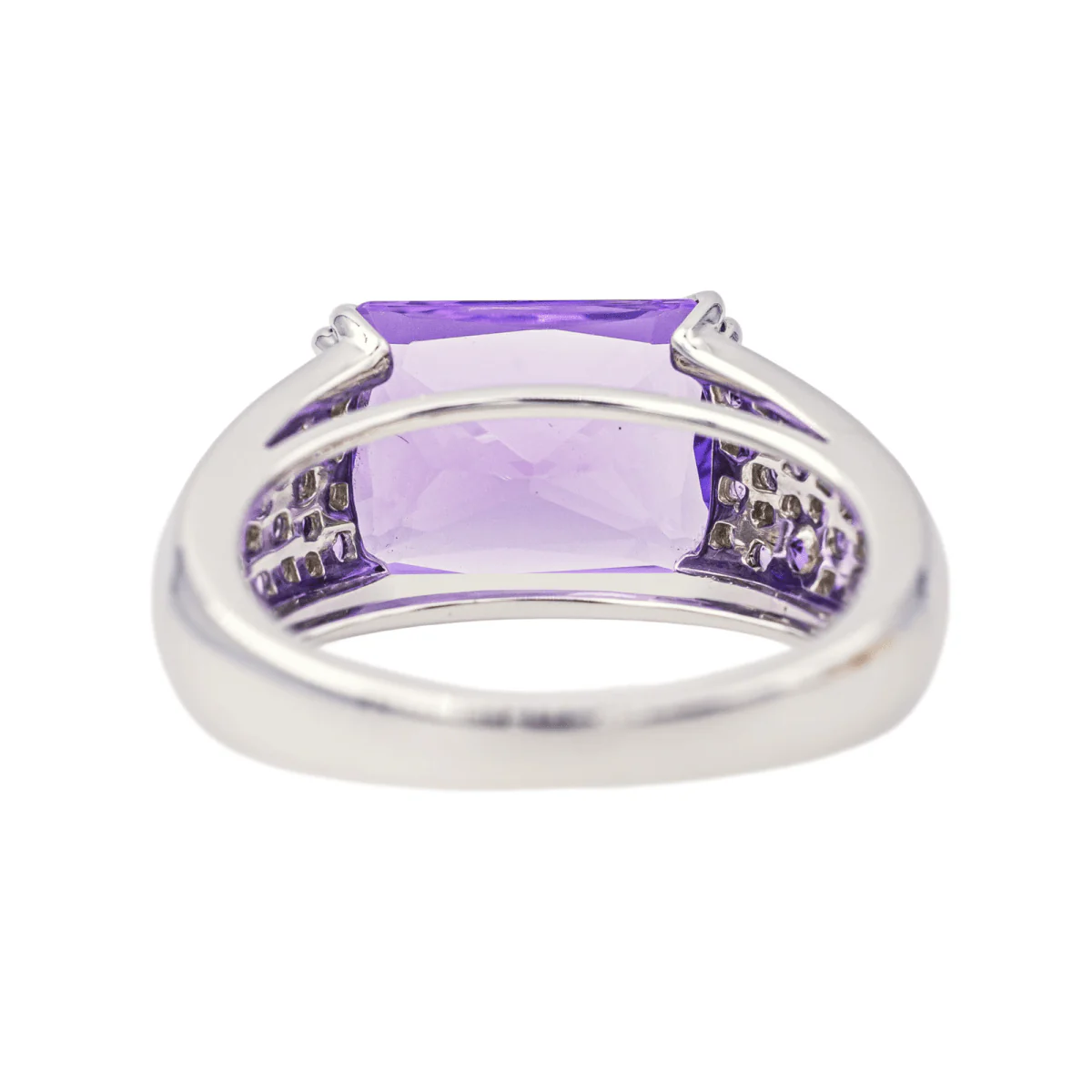 Bague MAUBOUSSIN "Ma Princesse d'amour" en or blanc et améthyste - Image 5