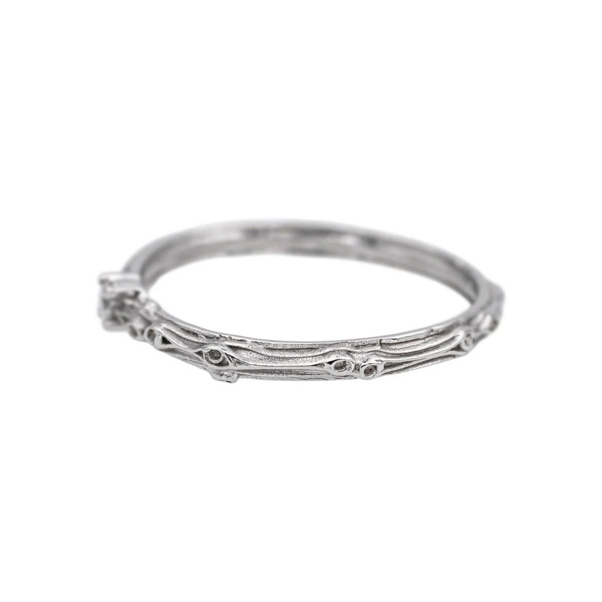 Bague Solitaire MAUBOUSSIN "Mon premier bisou" en or blanc et diamant - Image 4