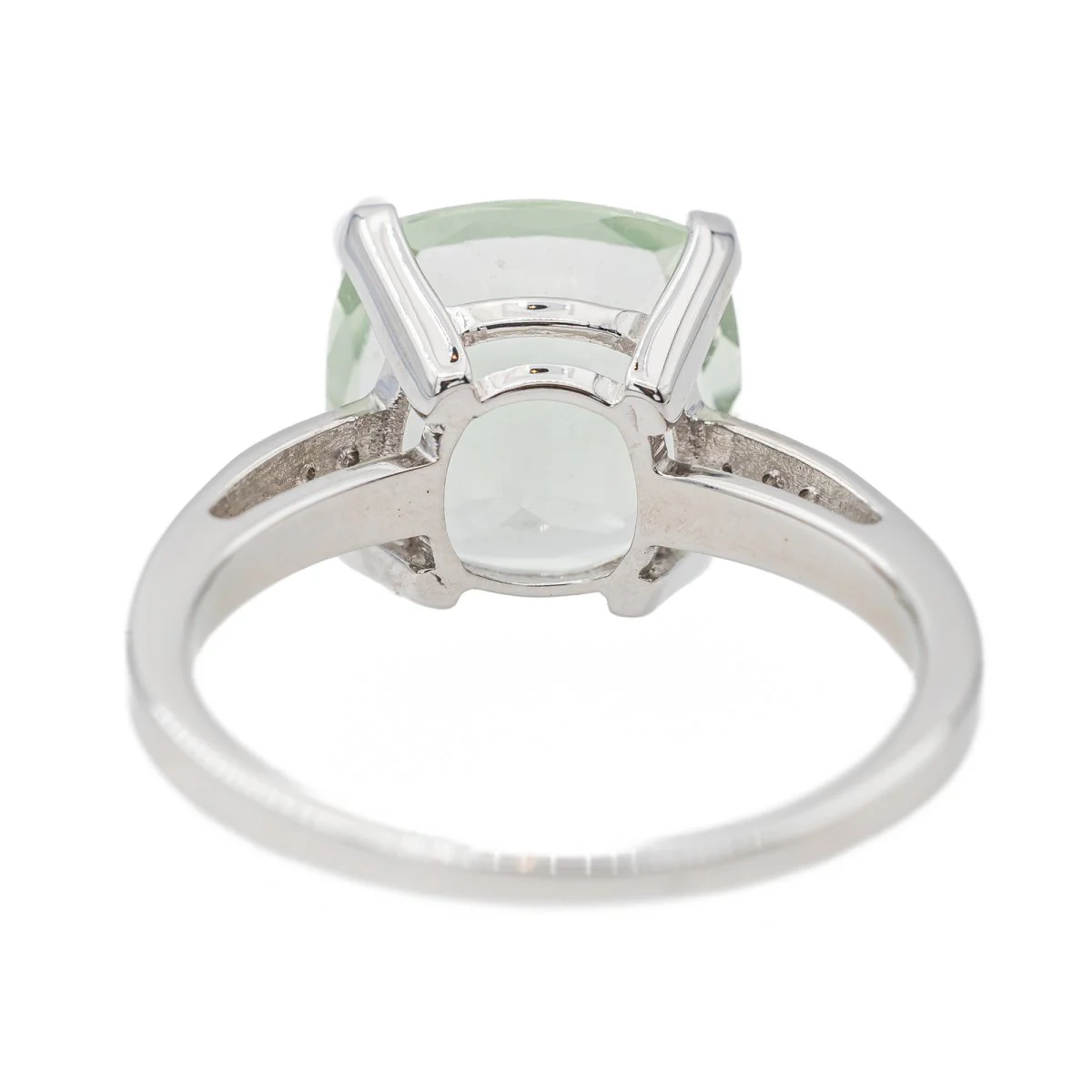 Bague MAUBOUSSIN "Petit visage d'Amour " en or blanc, prasiolite et diamants - Image 5