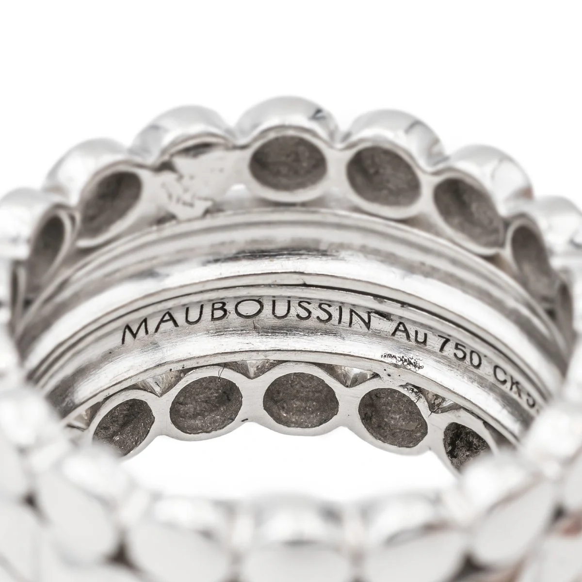 Bague MAUBOUSSIN "Route de Tennesse" en or blanc - Image 3