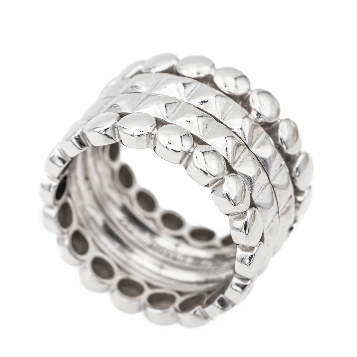 Bague MAUBOUSSIN "Route de Tennesse" en or blanc - Image 4