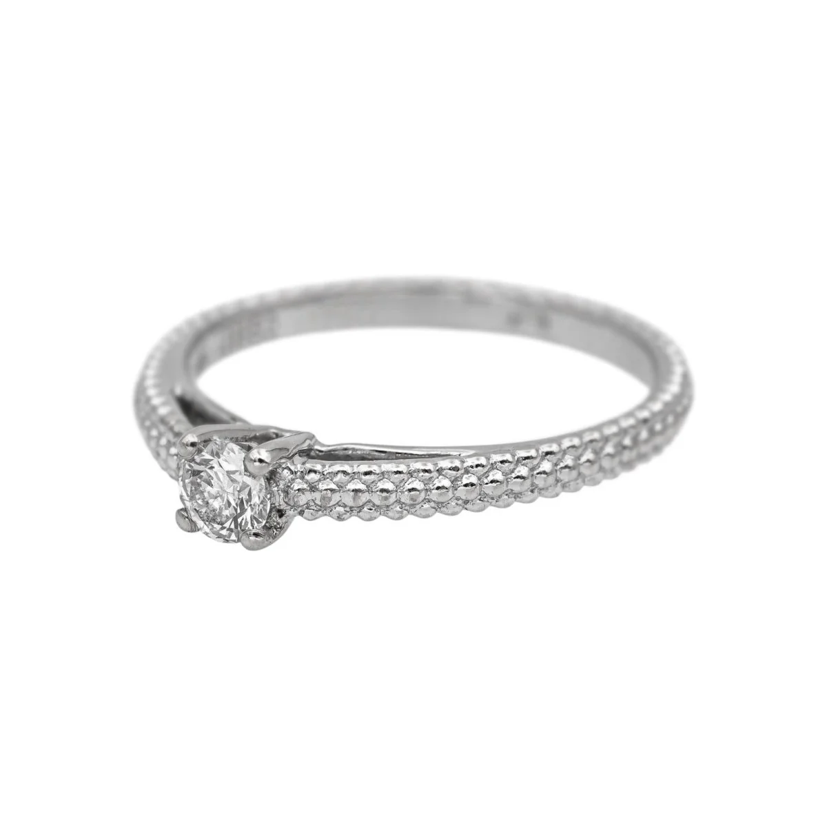Bague Solitaire MAUBOUSSIN "Fan du premier jour" en or blanc et diamant - Image 3