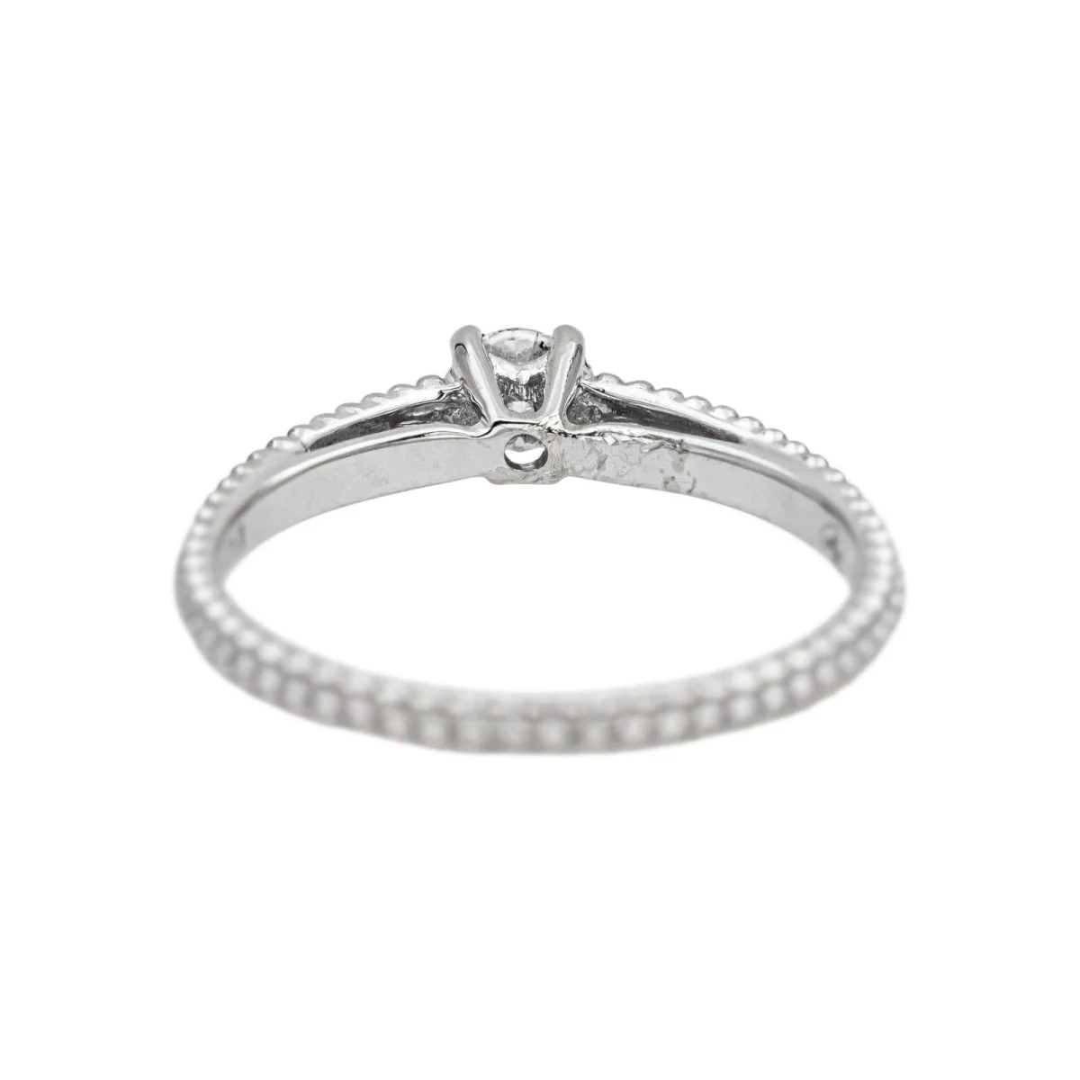 Bague Solitaire MAUBOUSSIN "Fan du premier jour" en or blanc et diamant - Image 5