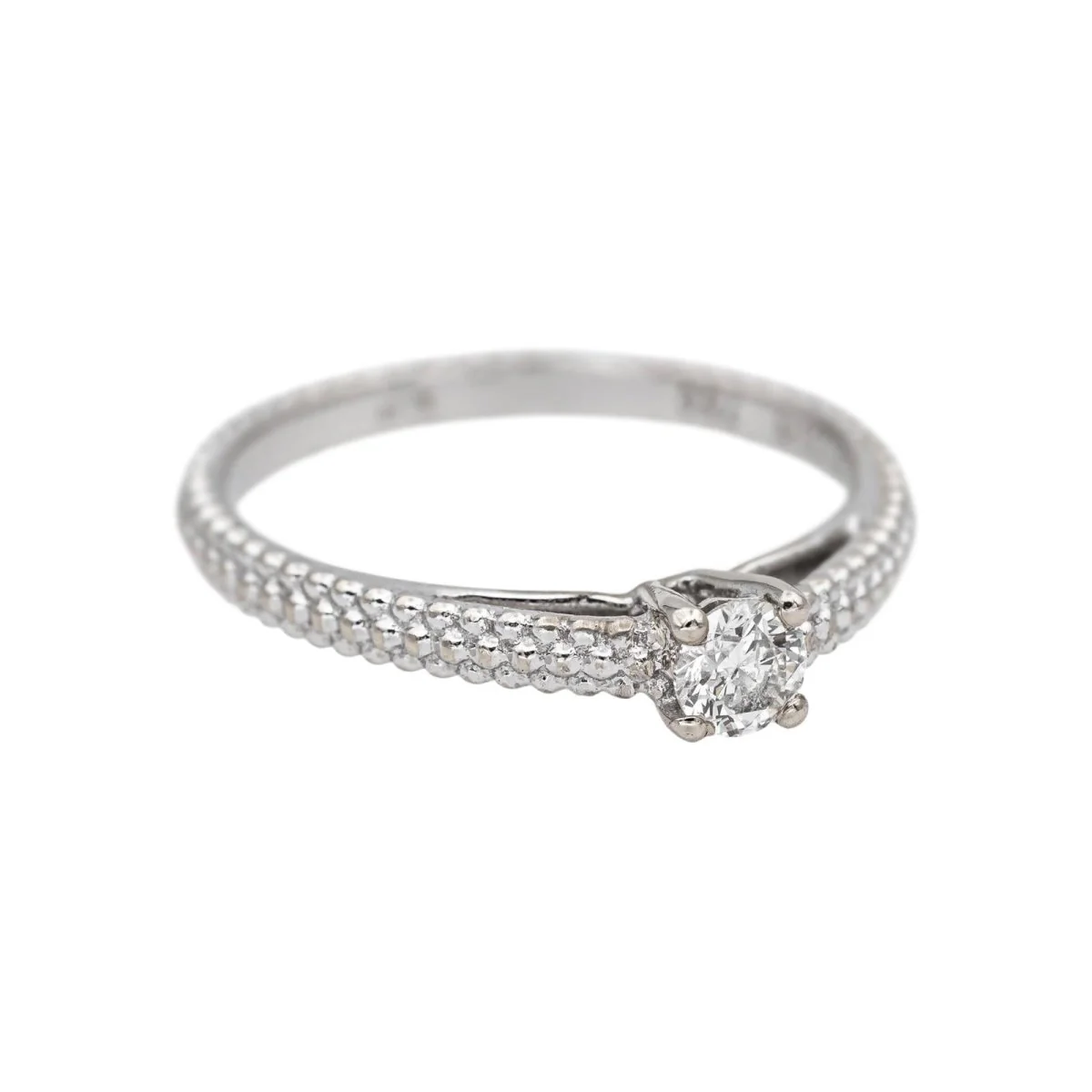 Bague Solitaire MAUBOUSSIN "Fan du premier jour" en or blanc et diamant - Image 6