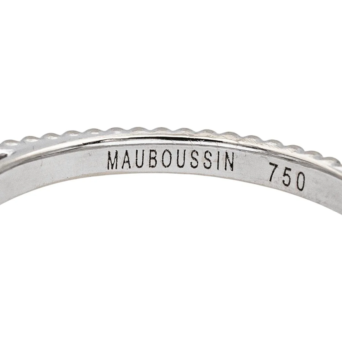 Bague Solitaire MAUBOUSSIN "Fan du premier jour" en or blanc et diamant - Image 7