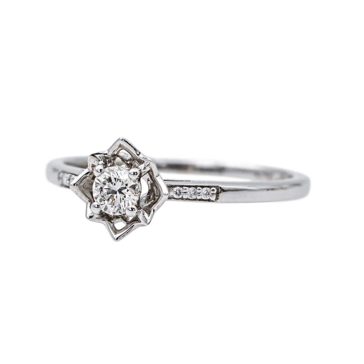 Bague Solitaire MAUBOUSSIN "Ma Reine d'Amour n°2" en or blanc et diamants - Image 3