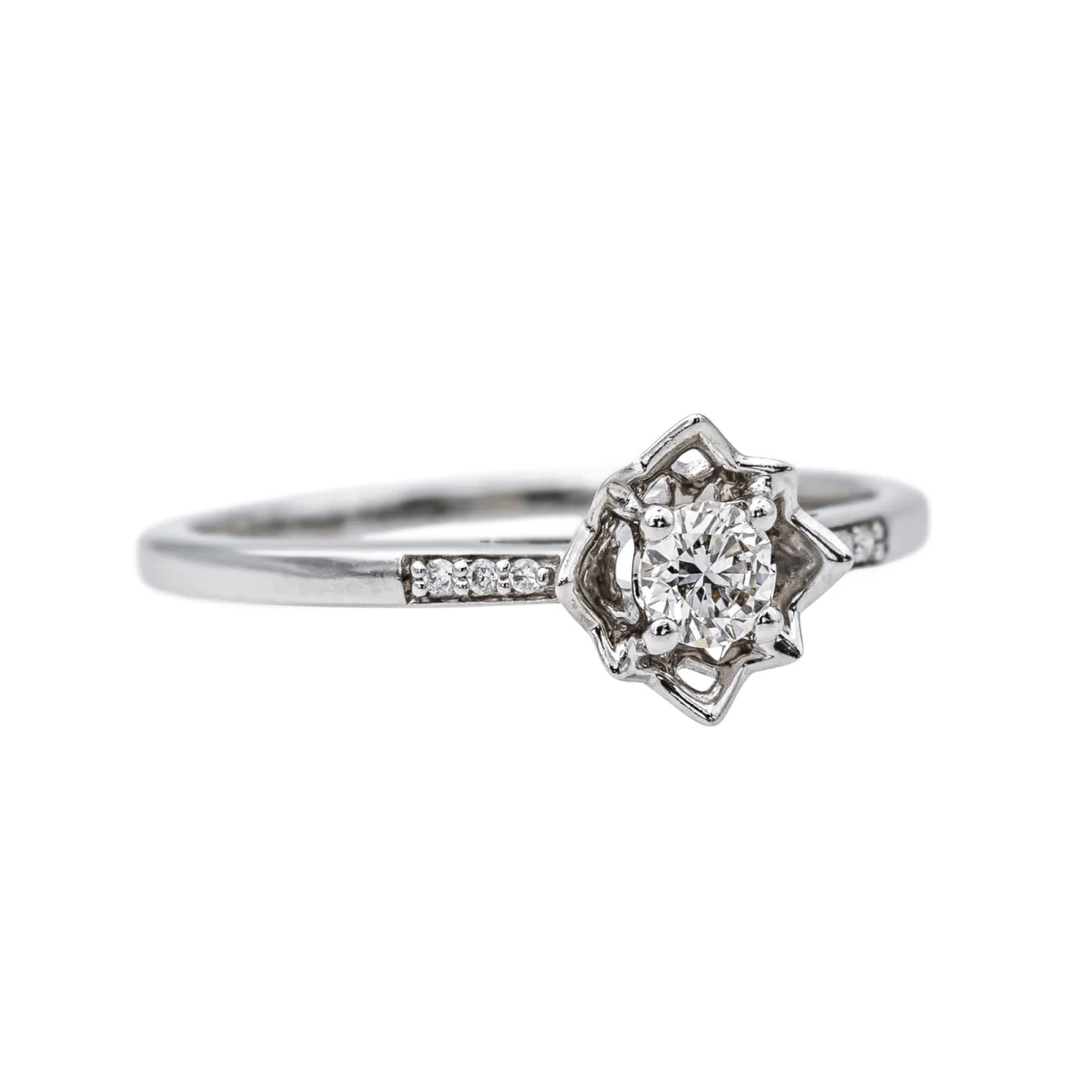 Bague Solitaire MAUBOUSSIN "Ma Reine d'Amour n°2" en or blanc et diamants - Image 6