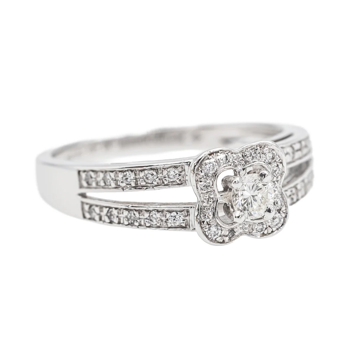 Bague MAUBOUSSIN "Chance of Love N°1" en or blanc et diamants - Image 6