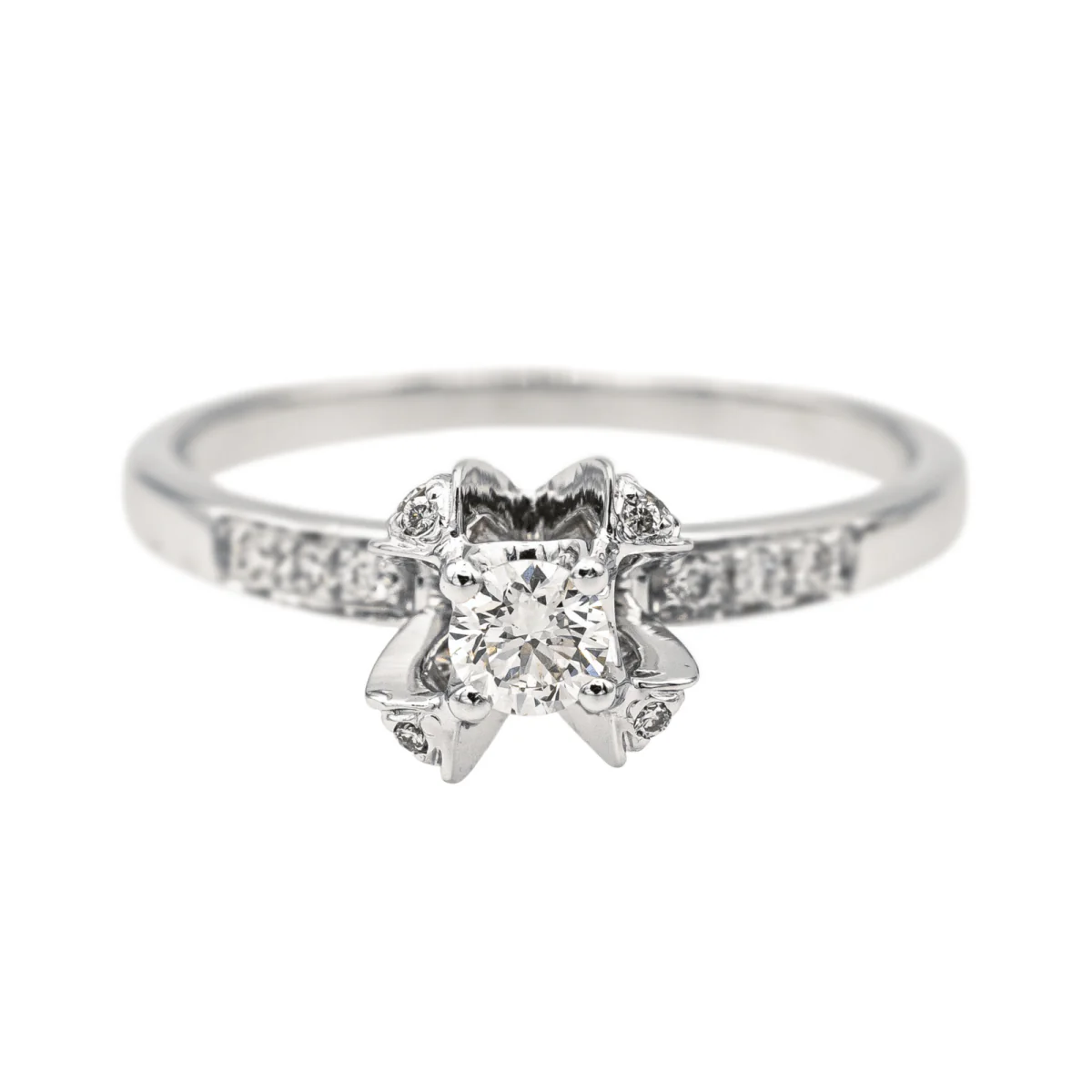 Bague Solitaire MAUBOUSSIN "Sacré Désir N°2" en or blanc et diamants