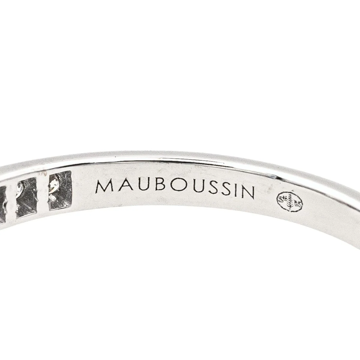 Bague Solitaire MAUBOUSSIN "Sacré Désir N°2" en or blanc et diamants - Image 5
