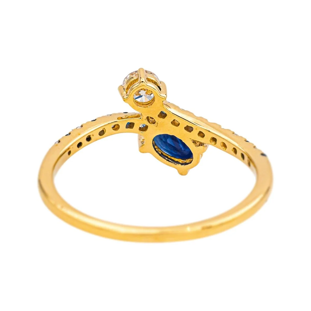 Bague Toi & Moi MAUBOUSSIN "Duo d'amour" en or jaune, saphir et diamants - Image 5