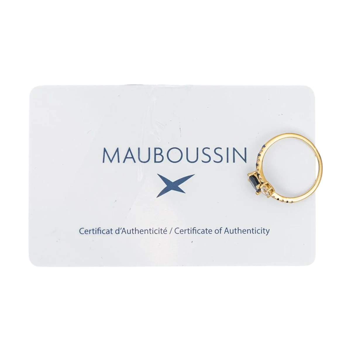 Bague Toi & Moi MAUBOUSSIN "Duo d'amour" en or jaune, saphir et diamants - Image 9