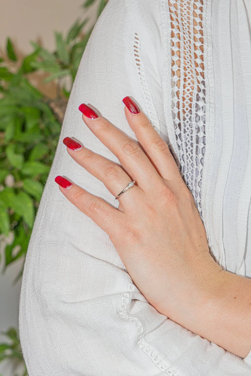 Bague MAUBOUSSIN "Tu es le sel de ma vie" en Or blanc et Diamant - Image 2